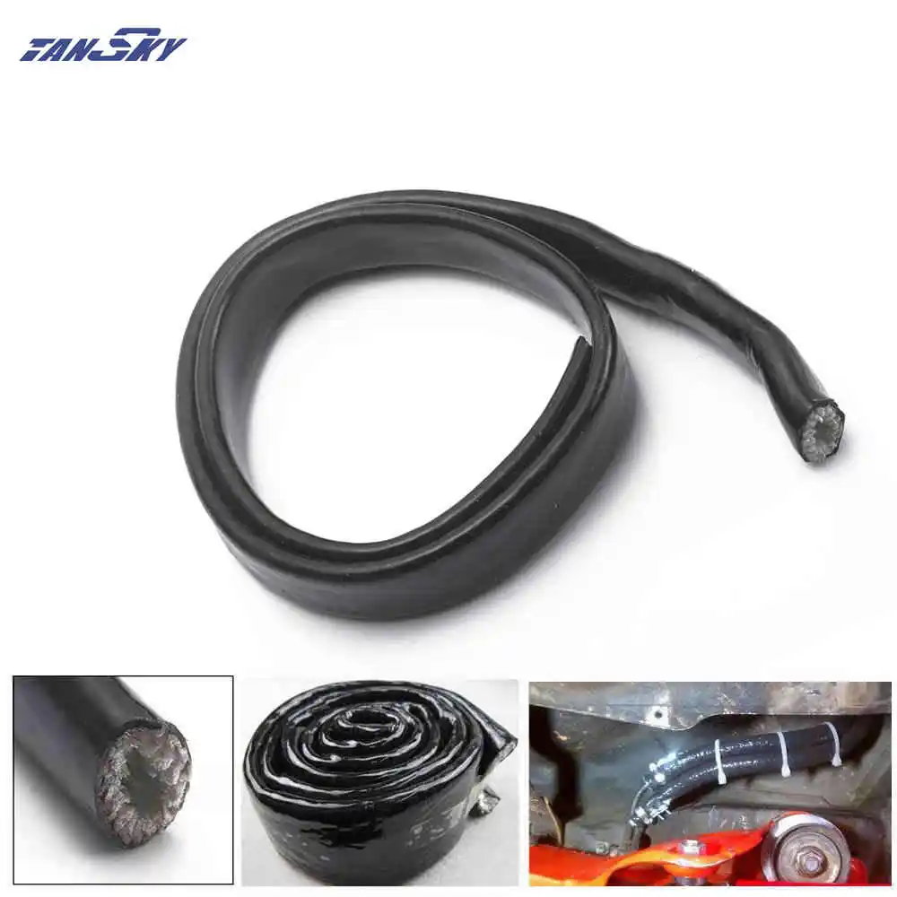 AN8 Vulcan Fire Sleeve Braid Flame Shield Black 1/2X1M ID:13 мм для Mustang GT V8 / 05 10 TK FHGAN8|an8 black|shield sleeve |
