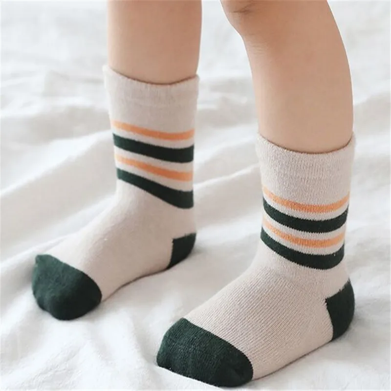 5Pairs/lot Infant Baby Socks Autumn Winter Baby Socks for Girls Cotton Newborn Baby Boy Socks Toddler Baby Boys Clothes