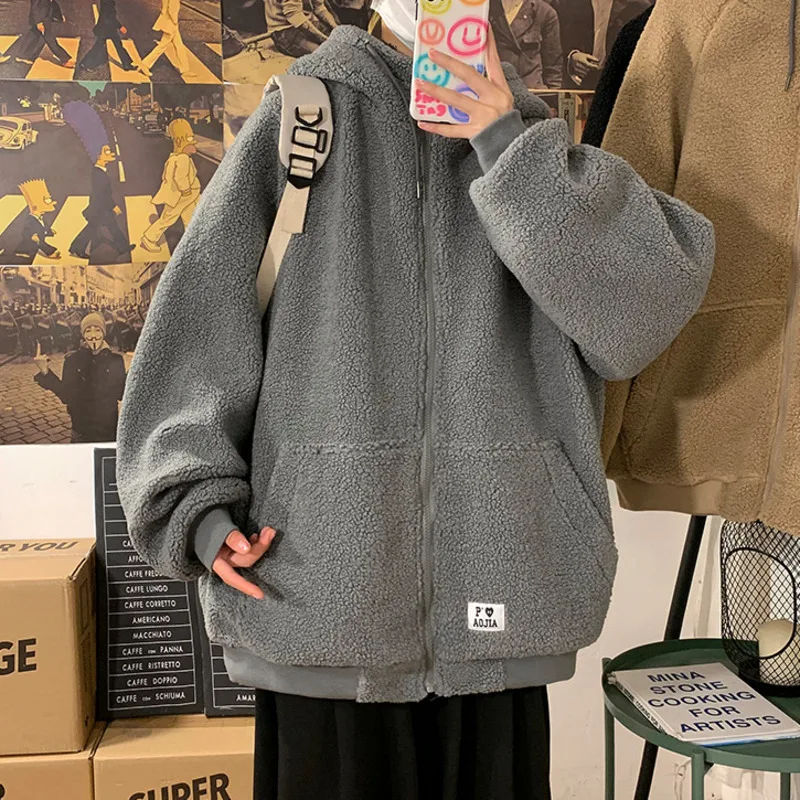 

Neploha 2021 Winter Fashion Solid Color Casual Men‘s Hooded Jacket Parkas Thicken Loose Male Coats Korean Style Vintage Jackets