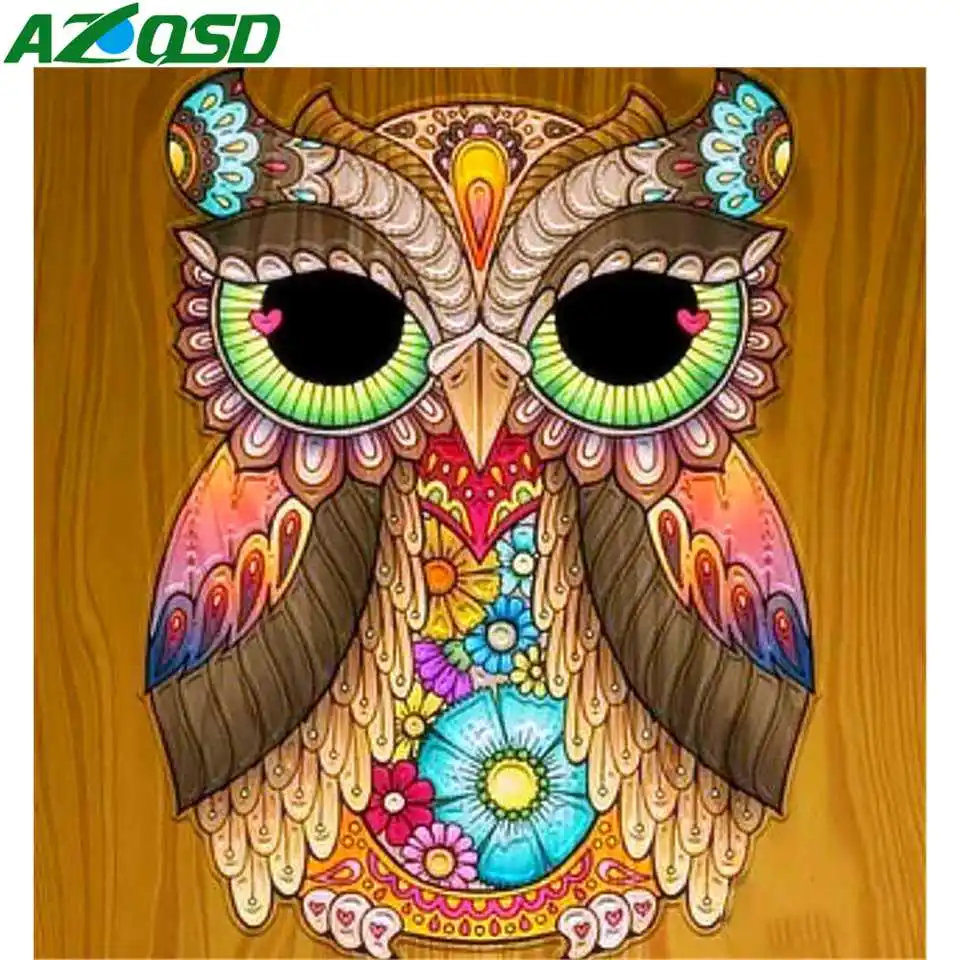 AZQSD алмазная живопись животное сова рукоделие подарок 5D Сделай Сам картина