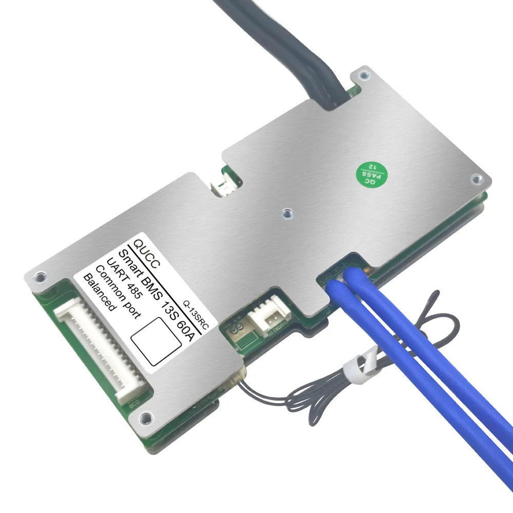 Qucc Smart BMS 48V 13S 14S 15S 12S 36V 20A 30A 40A 50A 60A Li ion Lifepo4 bms UART RS485 порт с балансом NTC Bluetooth