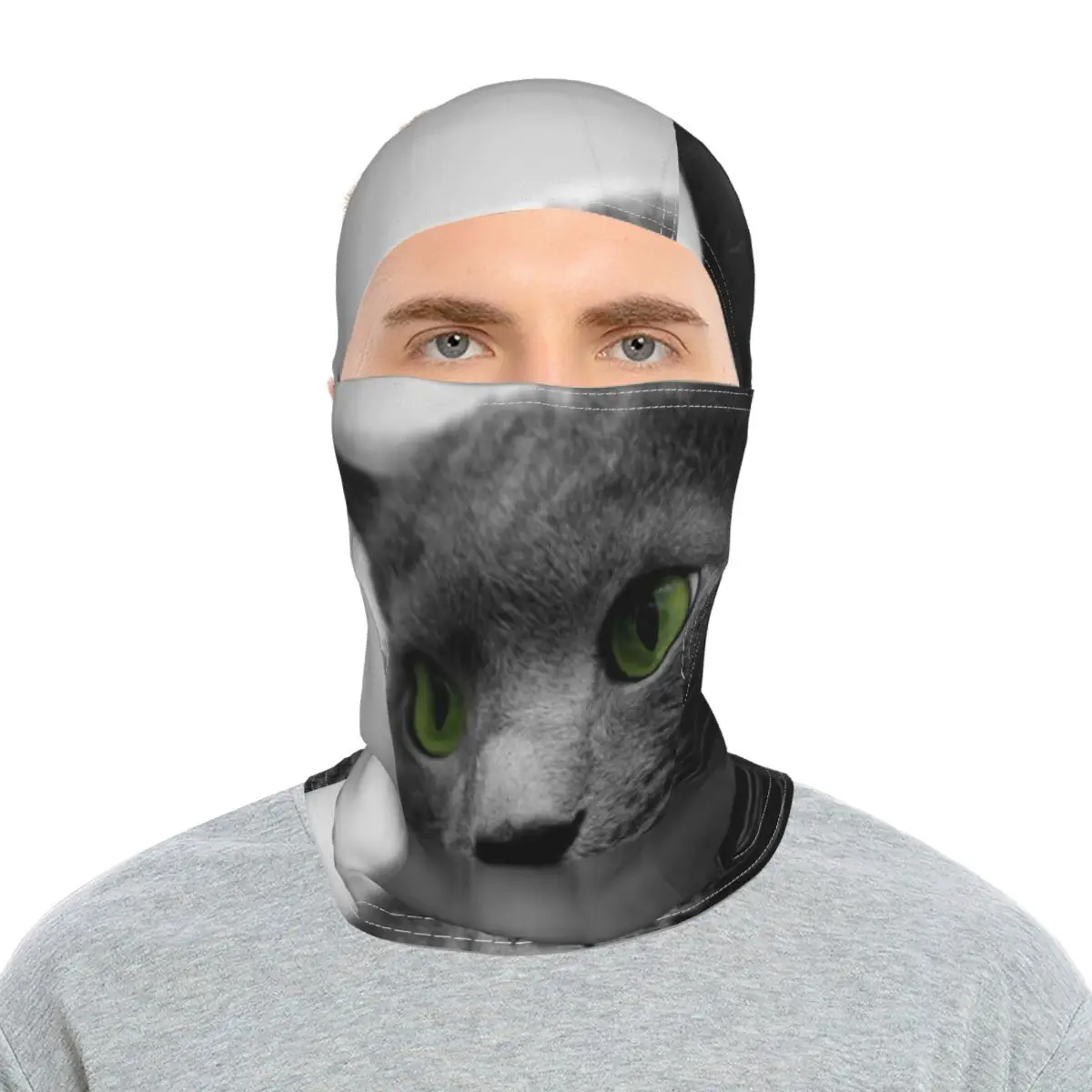 

2021 Animal cat Pattern Outdoor Sports Riding Sunscreen Headgear Alternative Balaclava Full Face Towel Lovely Motorcycle Mask