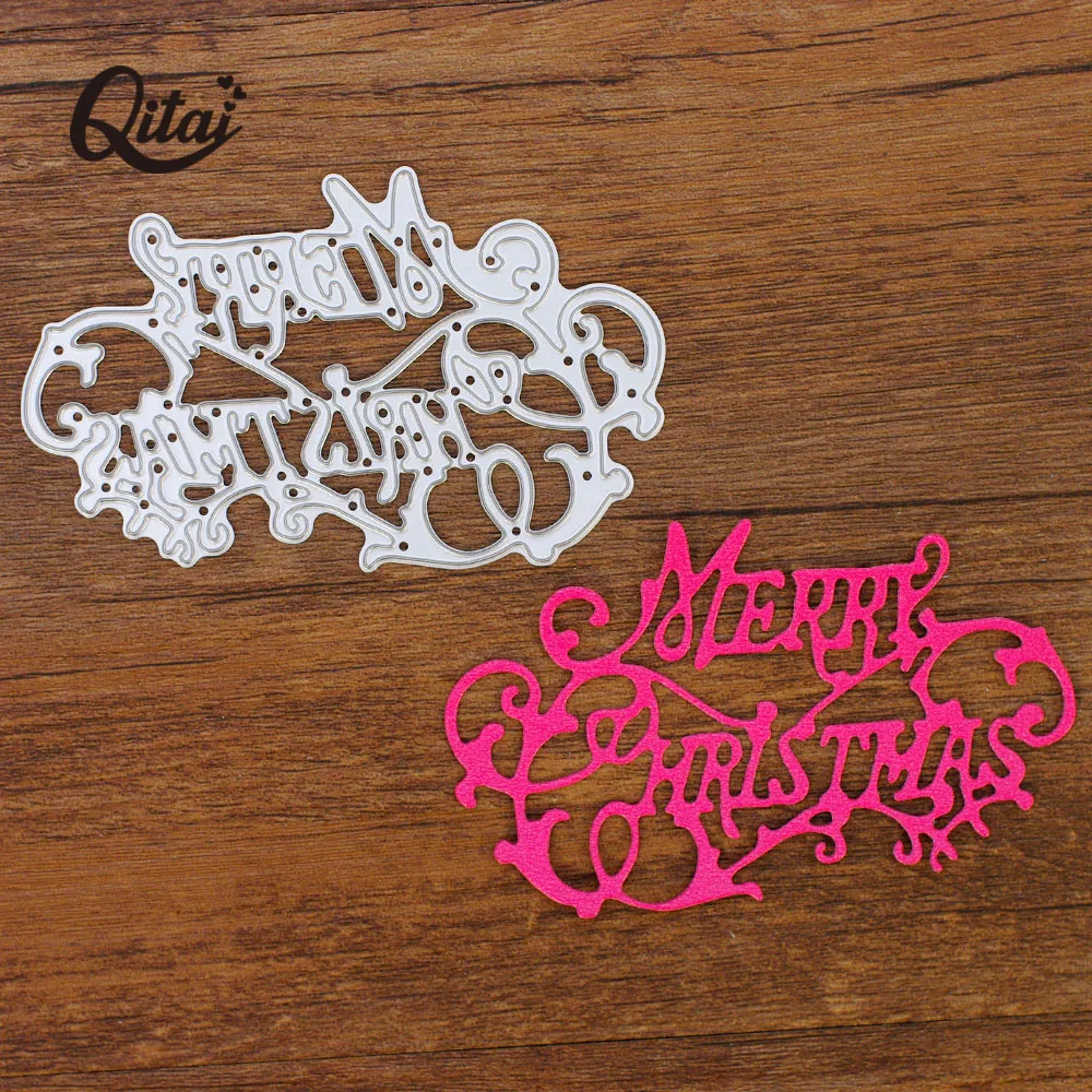 Счастливого Рождества Олень Снежинка QITAI 1 шт. металлические резные штампы DIY