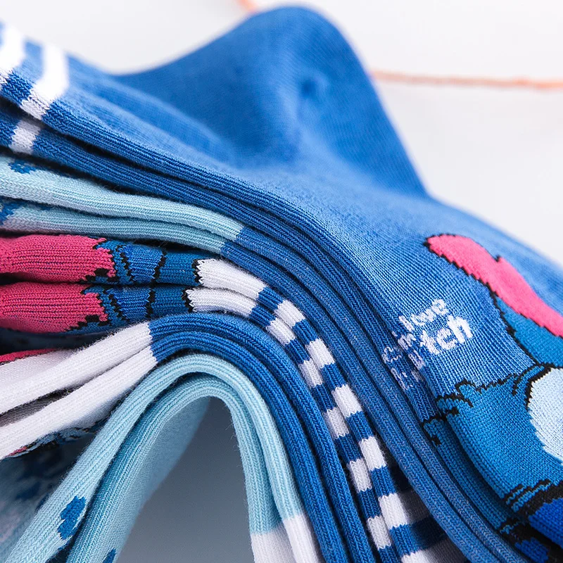 Носки 5 парт/Лот носки с героями мультфильмов из мультфильма Стич детские