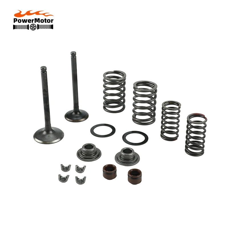 

Motorcycle Engines Intake Exhaust Valve comp Springs Cotter Seal Assy or Lifan 125 140 150cc Horizontal Dirt Pit Bike ATV Quad