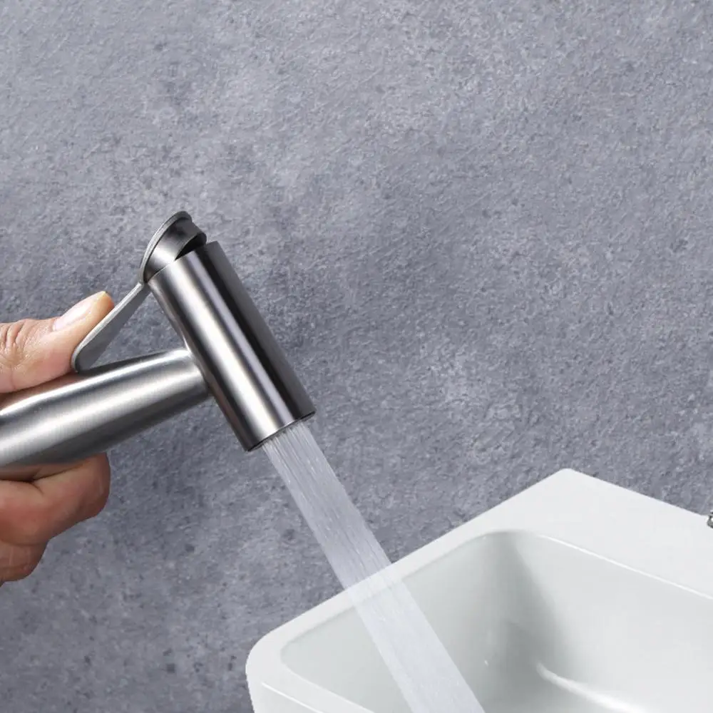 

Hand Held Bidet Faucet Sprayer Toilet Spray Bidet Set Stainless Steel Toilet Sprayer Gun For Bathroom Self Cleaning Shower Hose