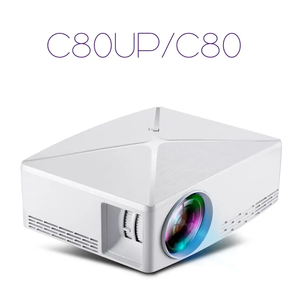 VEIDADZ C80UP Smart Android WiFi Проектор Поддержка Bluetooth Беспроводной Синхронизация с