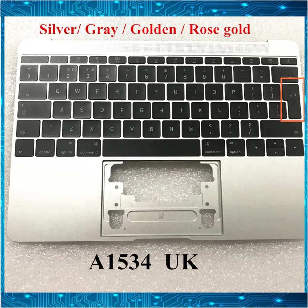 Оригинальный чехол для Macbook A1534 12 дюймов английская клавиатура с подсветкой