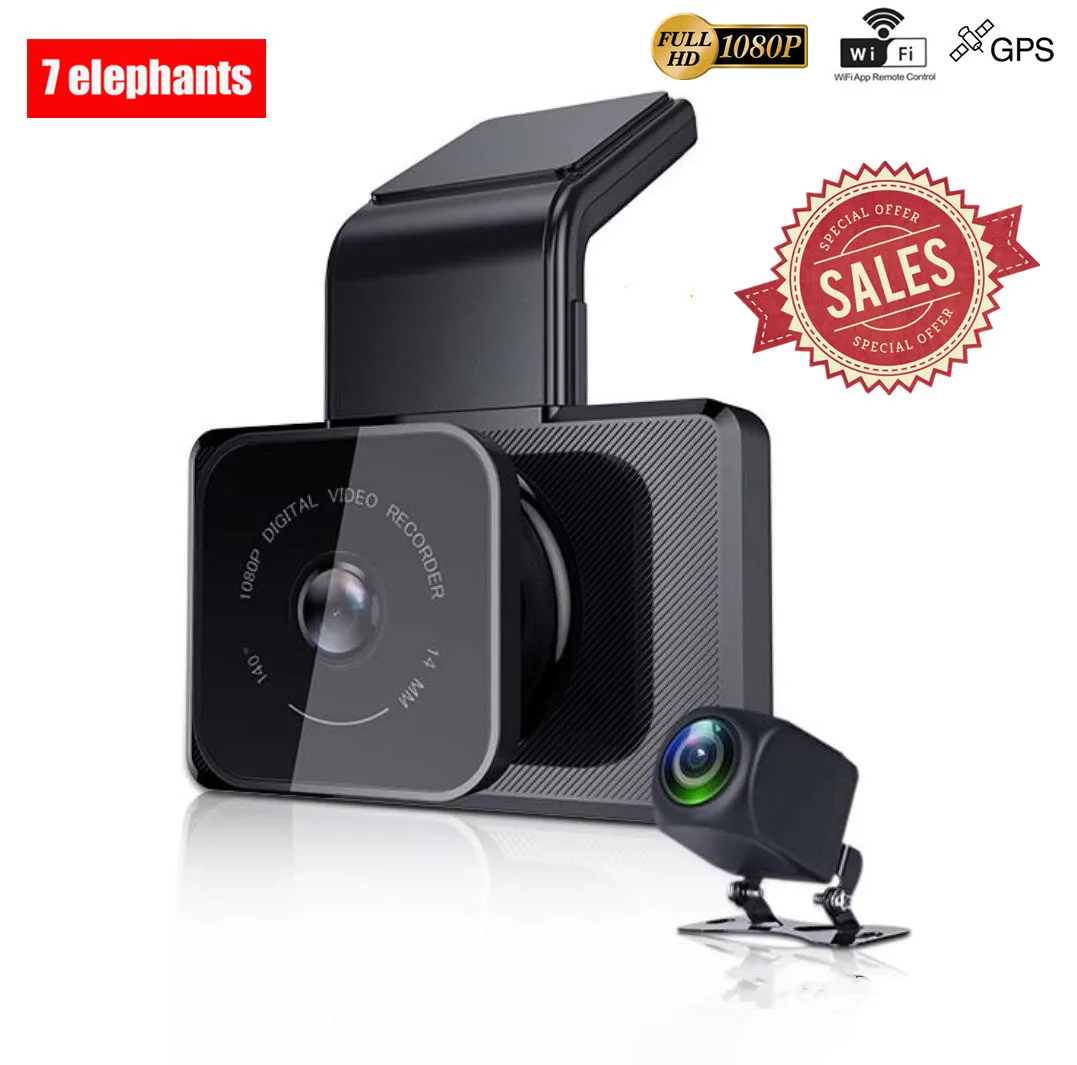 Акция FHD1080P автомобильные камеры с двумя объективами передним и задним обзором