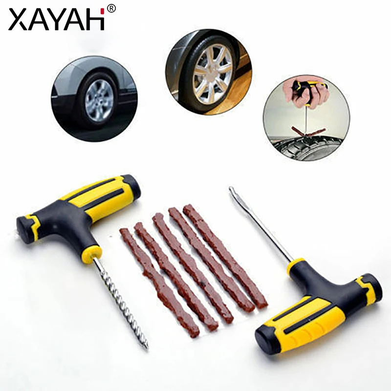 

Инструмент для ремонта автомобильных шин, комплект инструментов для ремонта шин и бескамерных покрышек автомобиля и велосипеда, набор инст...