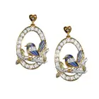 Креативная бижутерия в виде птичьей волшки для женщин, роскошные серьги для женщин, серьги для женщин, серьги, ювелирные изделия, аксессуары