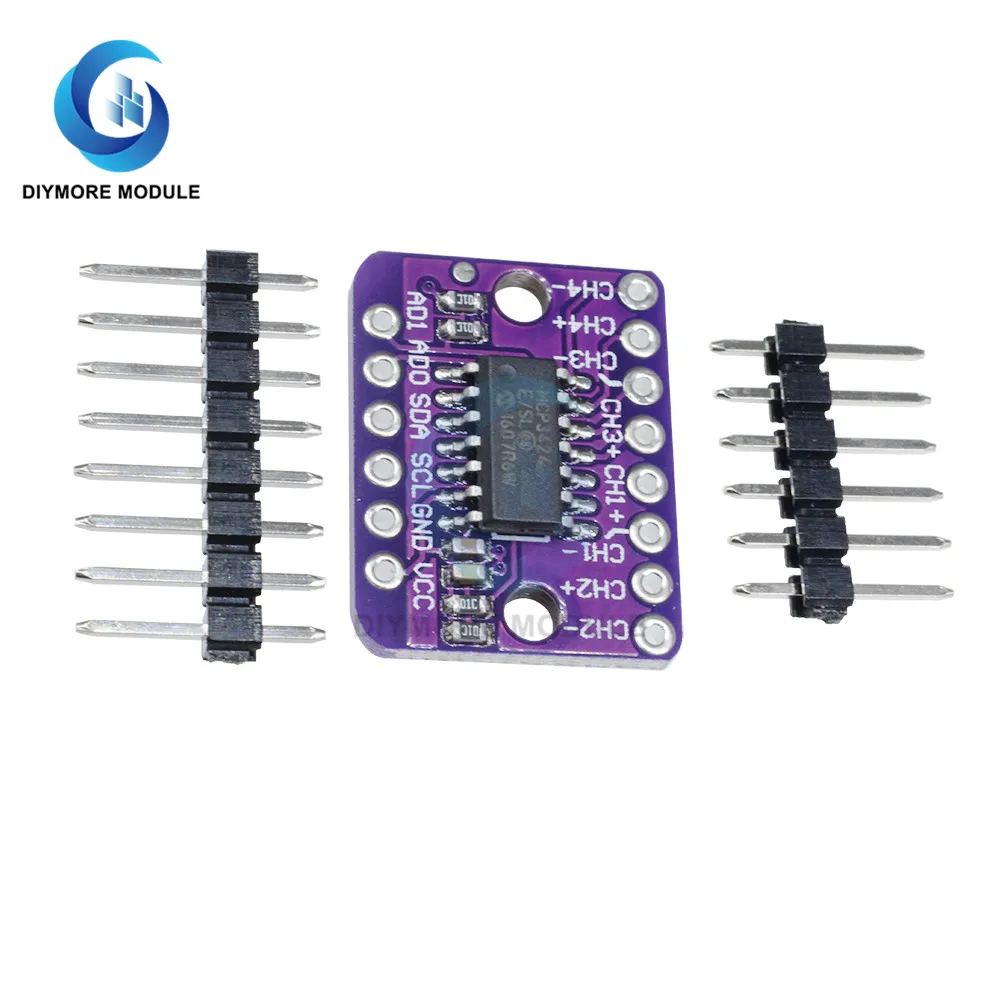 MCP3424 ADC Дельта-Сигма аналого-цифровой преобразователь низкий уровень шума