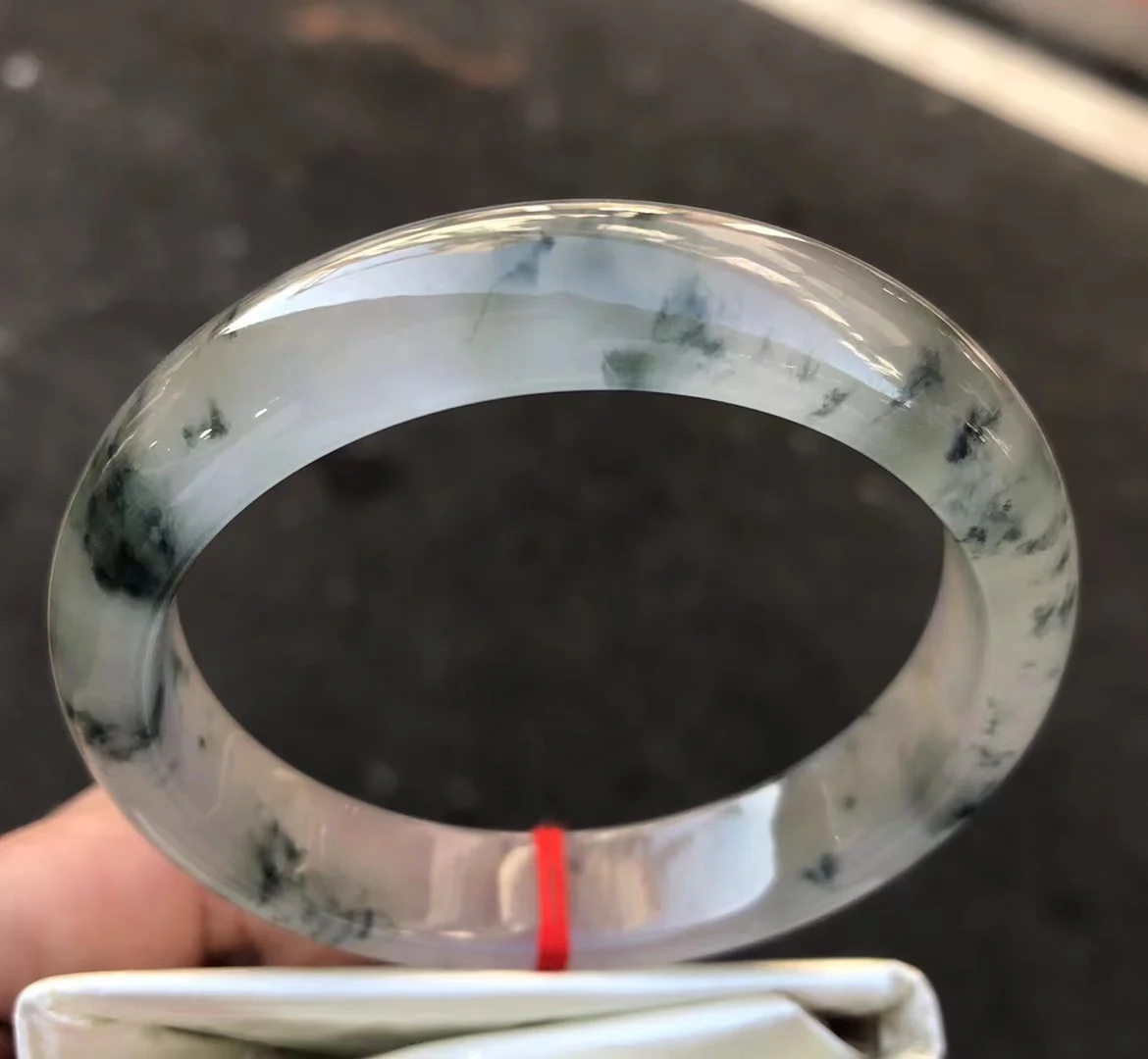 

Natural Myanmar jadeite bangle handcarved jade bangle real jade bracelets natural jade stone for woman men bracelets 58mm