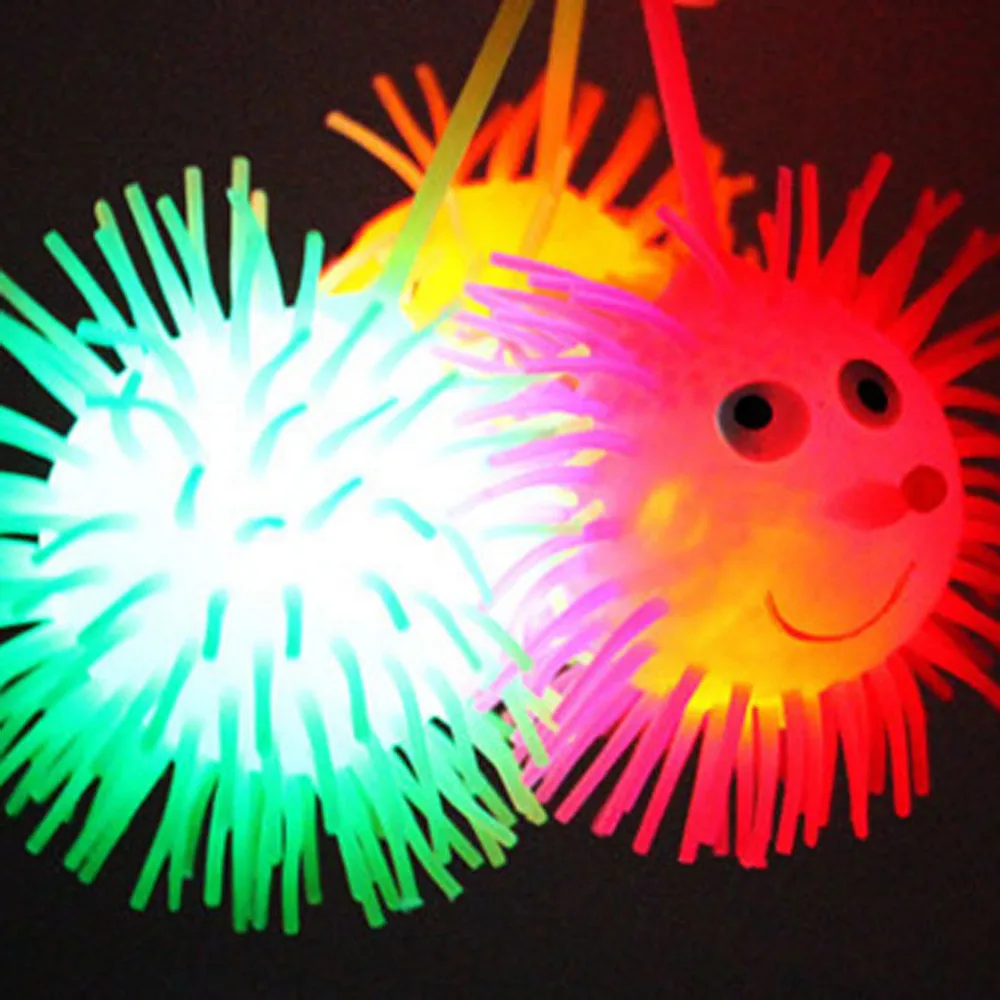 

Giocattoli per bambini 10ml lampeggiante puf Ball Squeezable Stress Squish giocattolo antistress palla divertimento regalo per b