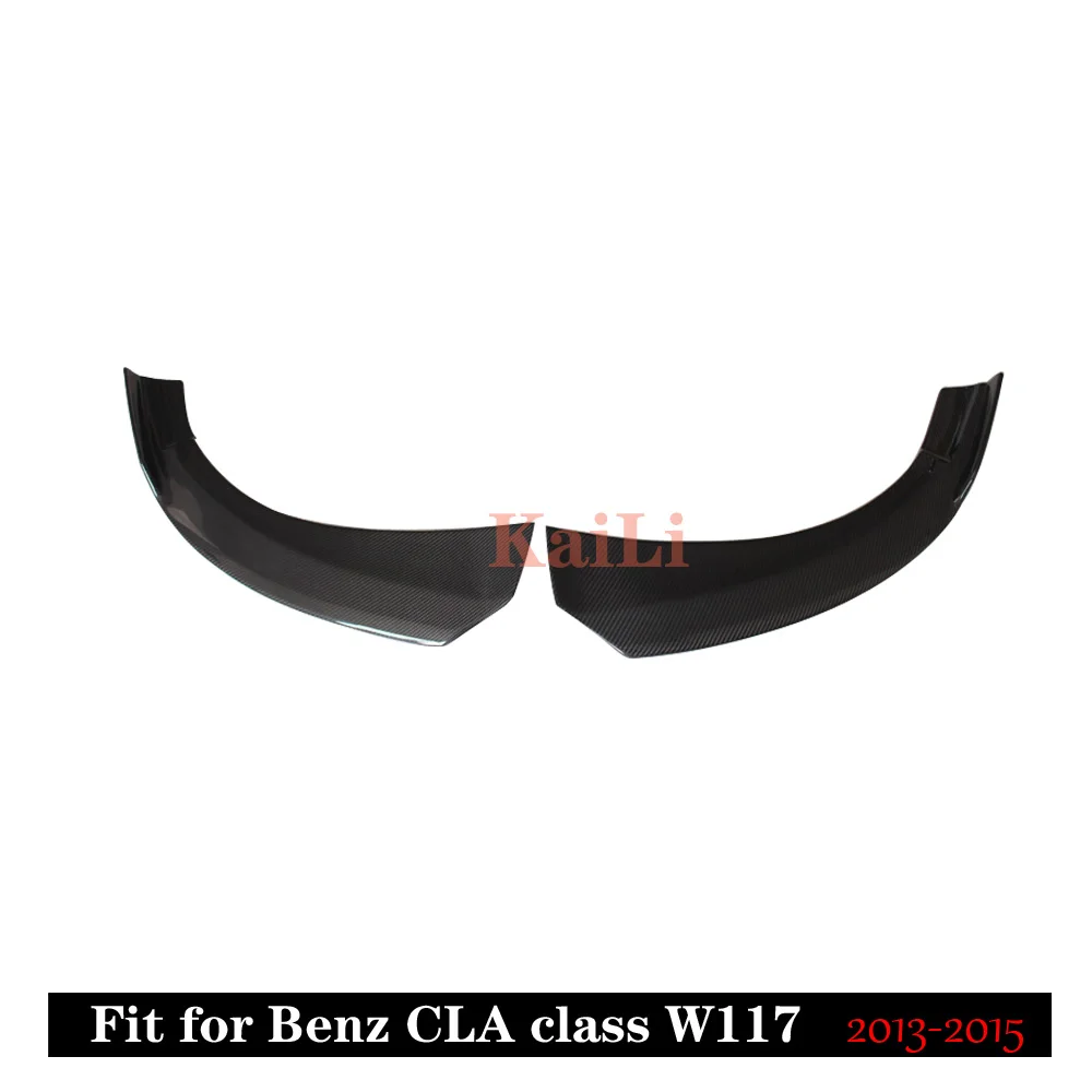 Для Mercedes benz CLA45 углеродный передний бампер для губ Splitter CLA W117 задний Canard Trim 2013 2014