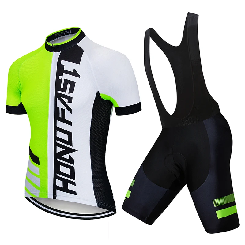 Летний комплект из Джерси для велоспорта Мужская одежда короткая езды на
