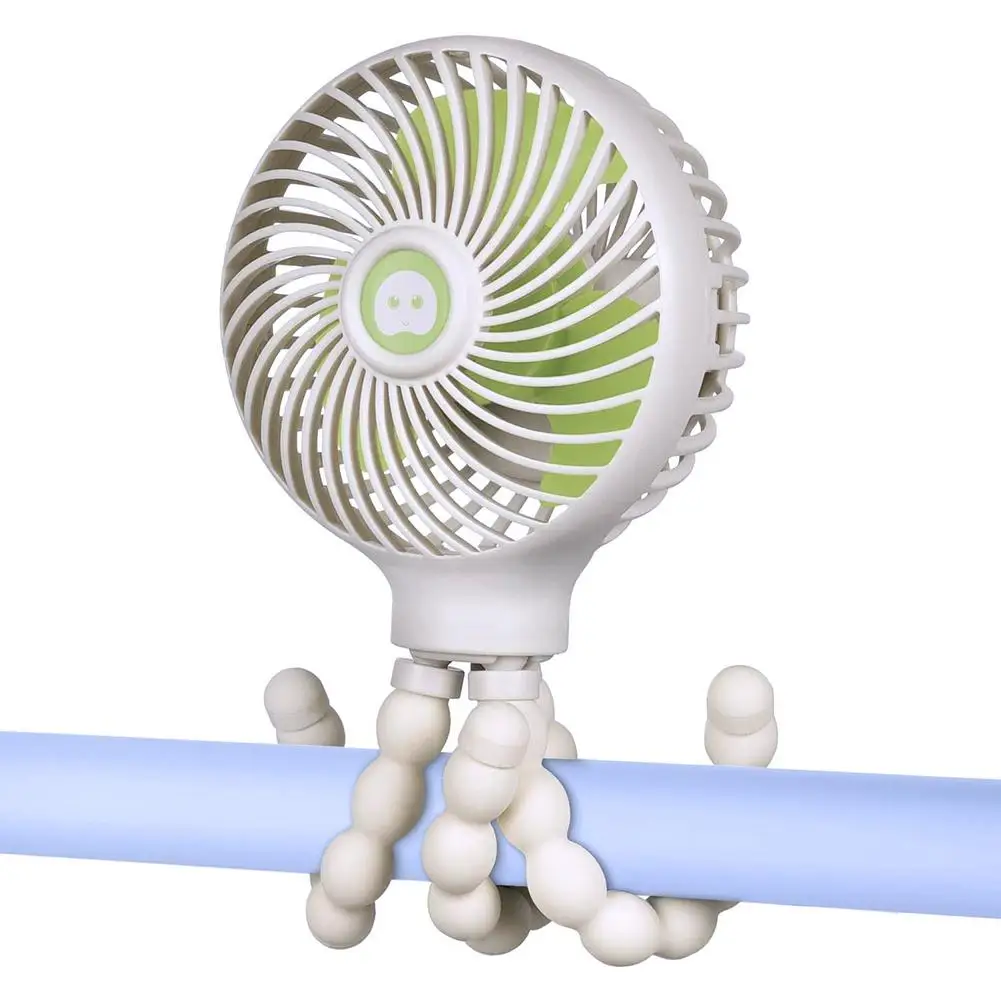 Мини портативный вентилятор гибкий металлический силиконовый складной USB