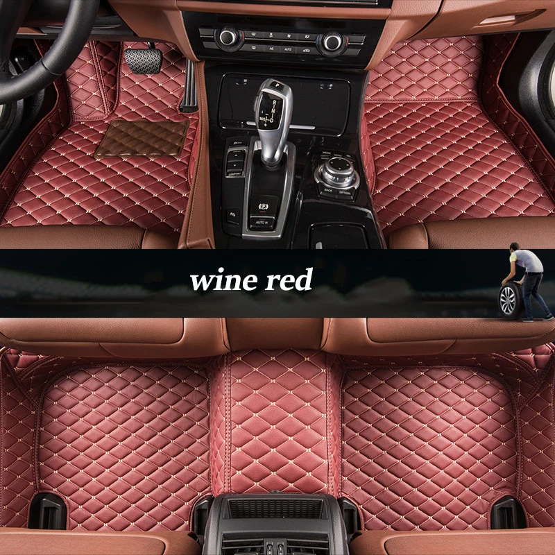 

kalaisike Custom car floor mats for Porsche All Models Cayman Macan Cayenne Panamera Boxster 718 car styling accessories