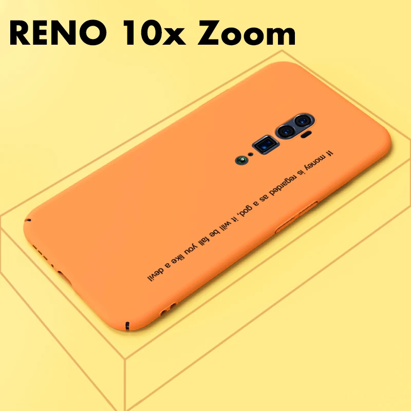 ADKO ультра тонкий цветной чехол для телефона для Oppo Reno Жесткий ПК назад простой стиль Мягкий сенсорный чехол для Oppo Reno Z 10x зум версия