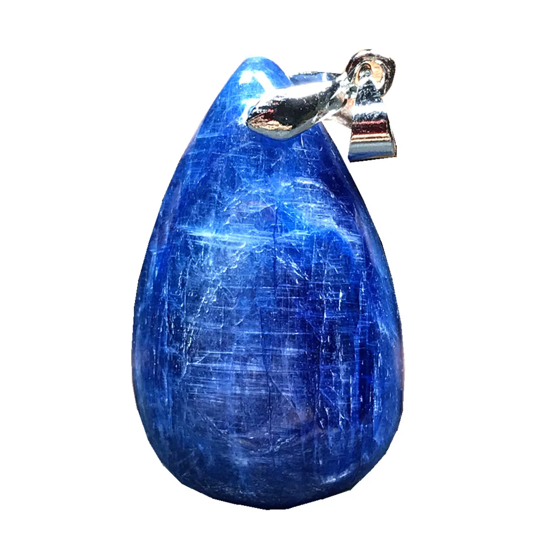 

Подвеска из натурального синего кианита, 30x18x6 мм