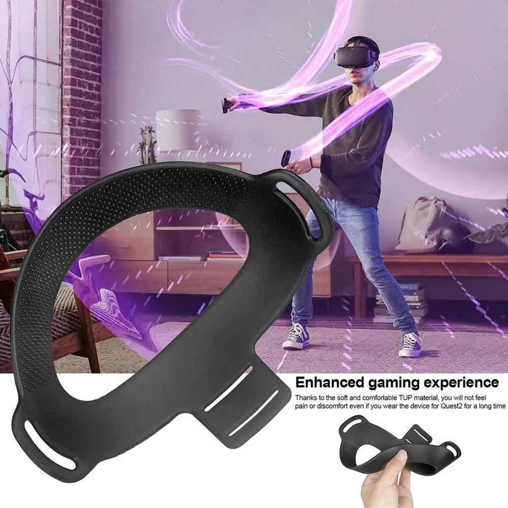 

For Oculus Quest 2 Headband Cushion Removable Professional VR Headsets Pad TPU Pressure-relieving Fixing Frame For Quest2