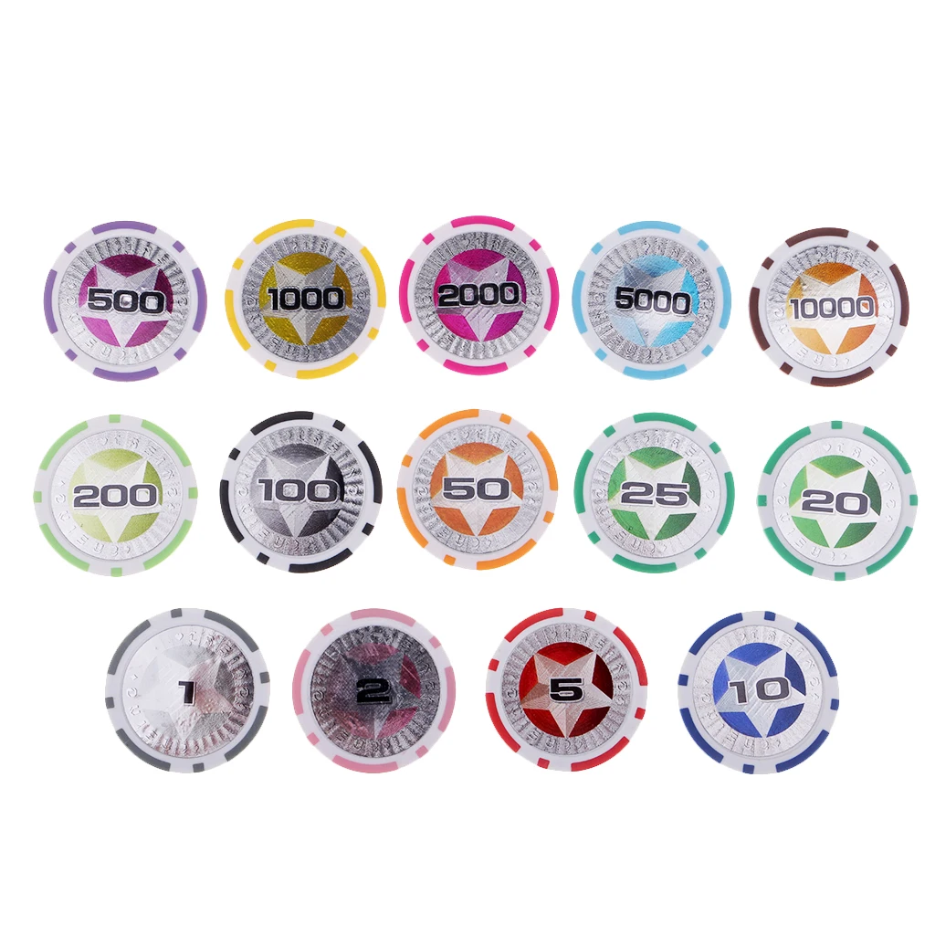 14 шт. покерные фишки казино монеты глина азартные игры Техасские настольные