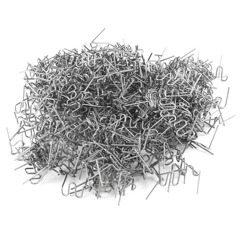 

1000Pcs 0.6mm Hot Staples for Hot Stapler Plastic Repair Wave Staples Bumper Bodywork Repairs 0.6mm S Wave Staples