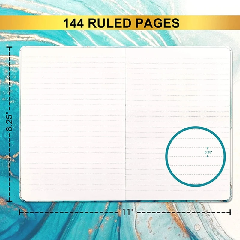 

Hardcover Notebook A5 Notepad Ribbon Bookmark 100 Sheet Eye-caring Dowling Paper