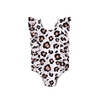 summer toddler kid baby girl leopard bikini swimwear swimsuit bathing suit beachwear