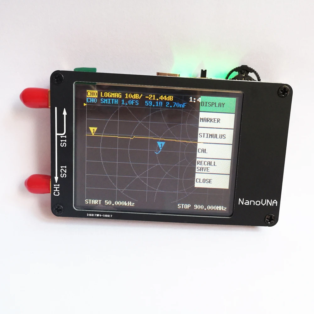 Вектор анализатор сети NanoVNA 50 кГц 900 МГц 2 8 дюймов ЖК дисплей UHF VHF
