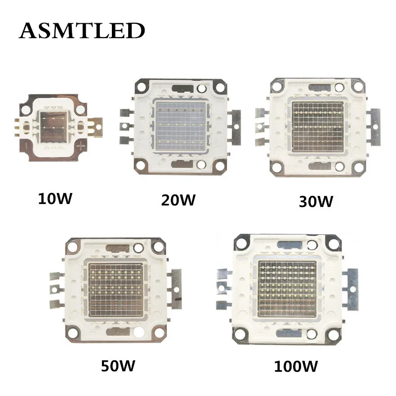 

Full power 10W 20W 30W 50W 100W Led chip for Integrated Spotlight 9-12V / 24-38V DIY Projector Outdoor Flood Light Super bright