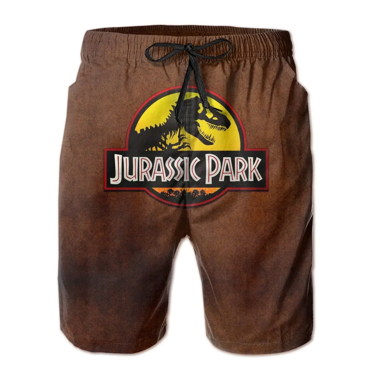 

New Jurassic Park Shorts Men's Summer Island Vacation Beach Shorts Jurassic Park Casual Joggers workout short pants