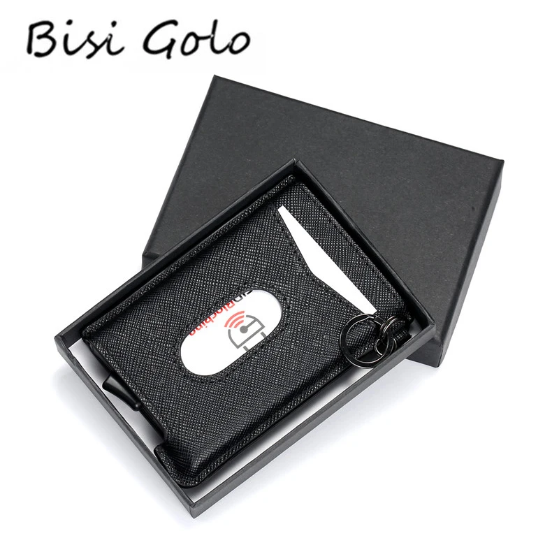 BISI GORO RFID Блокировка кредитный держатель для карт Anit theft кошелек карта мужчин и