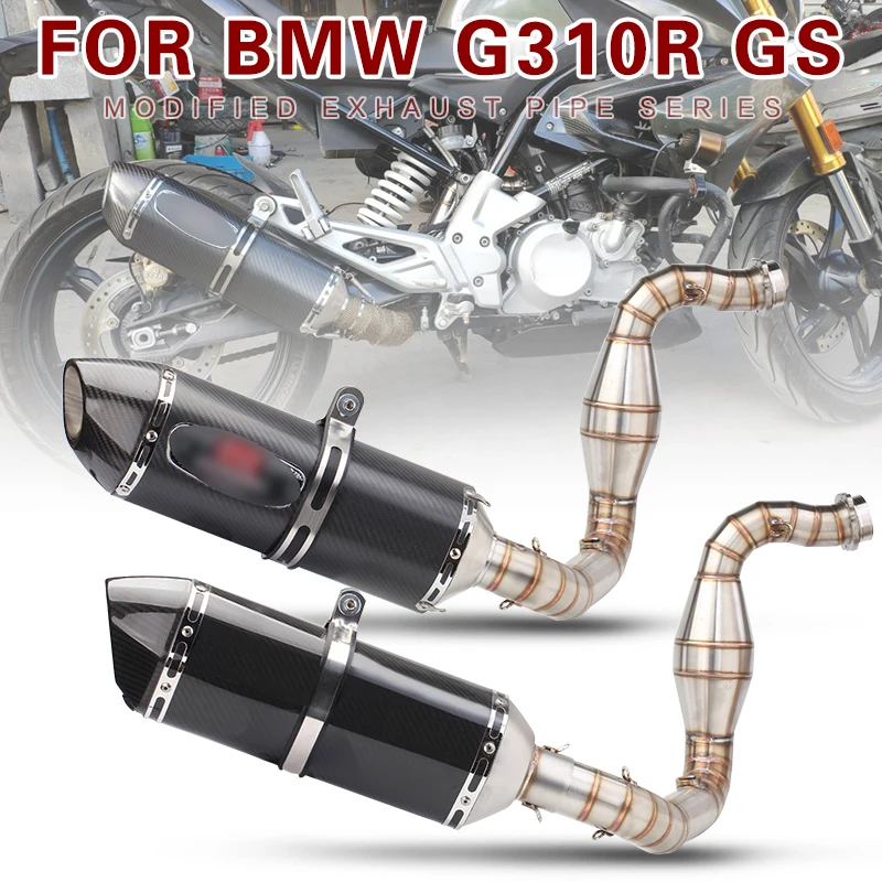 

G310GS G310R Motorcycle Exhaust Headers Yoshimura Muffler Escape Elbow Pipe DB Killer Slip-on for BMW G310GS 310R Accessories