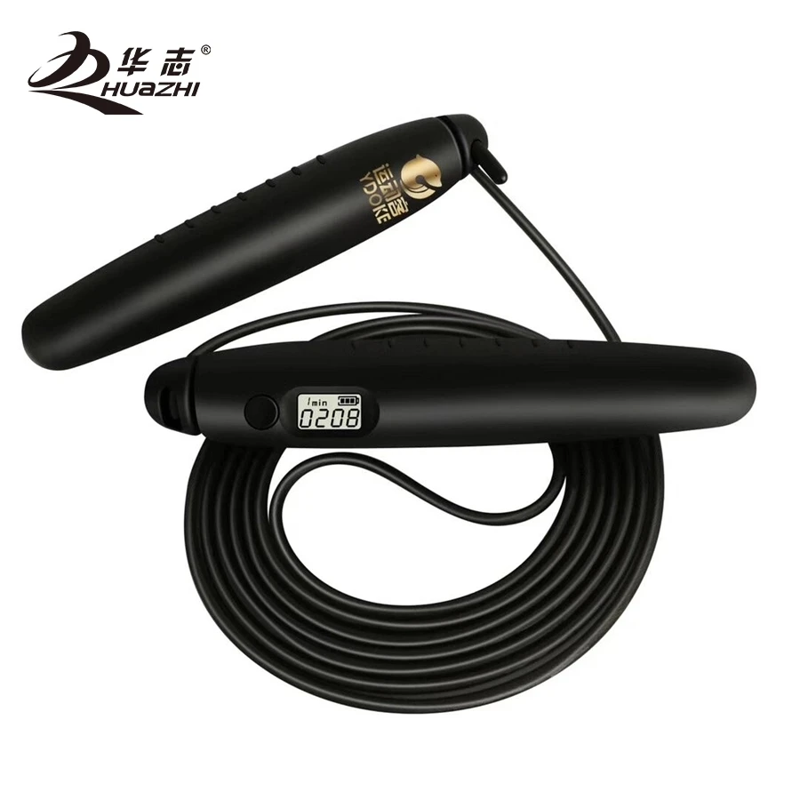 Кабельные стальные скакалки со счетчиком портативные противоскользящие