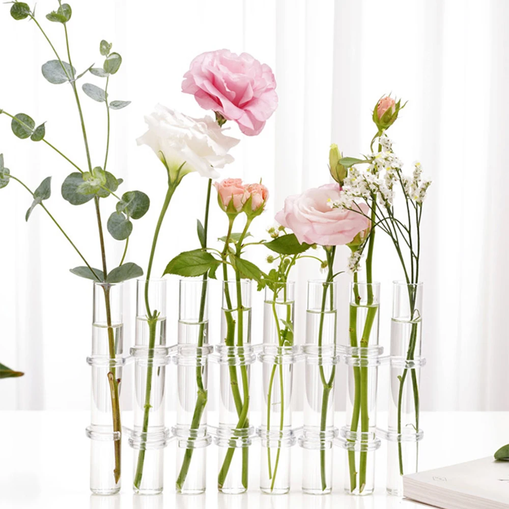 

Glass Vase Potted Decoration Nordic Decorative Vase Hydroponic Terrarium Plant Holder Container Table Flower Pot Vase Home Decor