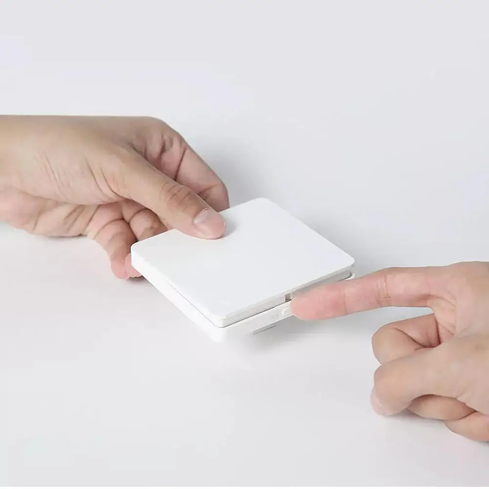 Оригинальный Mijia настенный выключатель одна кнопка открытый двойной