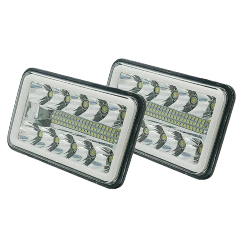 Пара 4 дюйма x 6 дюймов светодиодный DRL светильник лампочка кристально чистое море