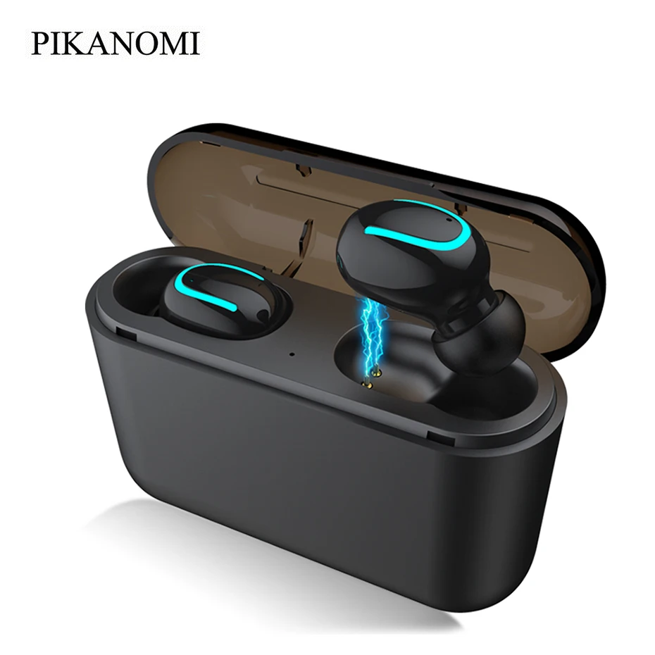 Мини TWS Bluetooth 5 0 наушники беспроводные 3D стерео с двойным микрофоном снижающие шум
