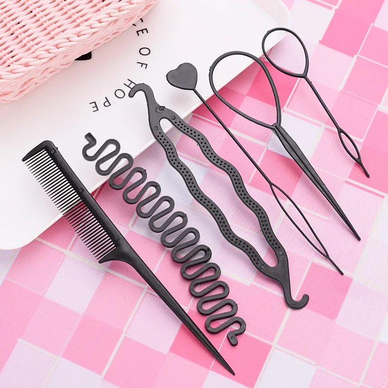 

DIY Donut Hair Bun Maker Hairdressing Accessories Braiding Twist Comb Hair Clip Curler Braider Hairpins Hair Styling Tools