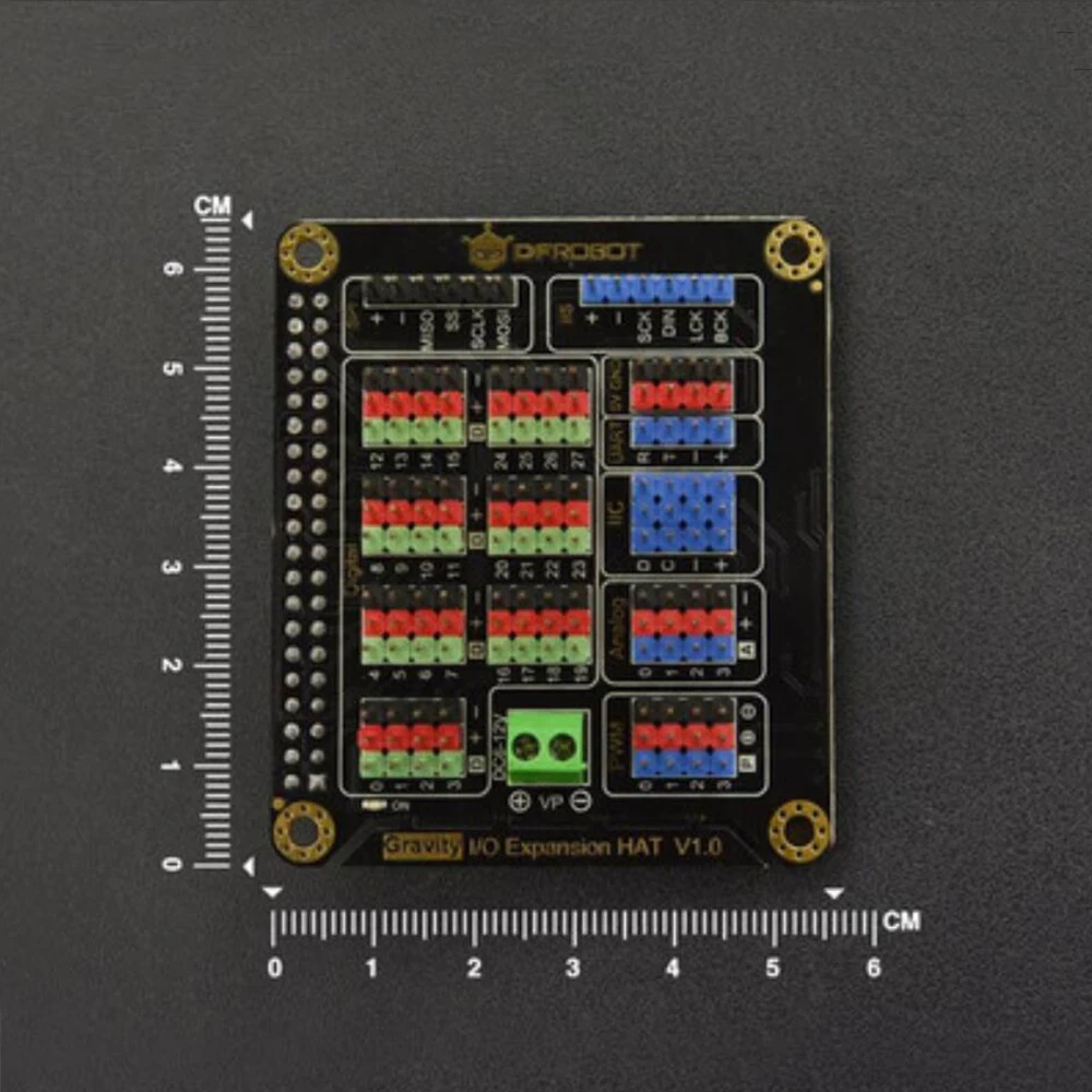 Плата расширения DFRobot IO для Raspberry Pi 4B 3B + с цифровым аналоговым портом PWM IIC UART SPI IIS