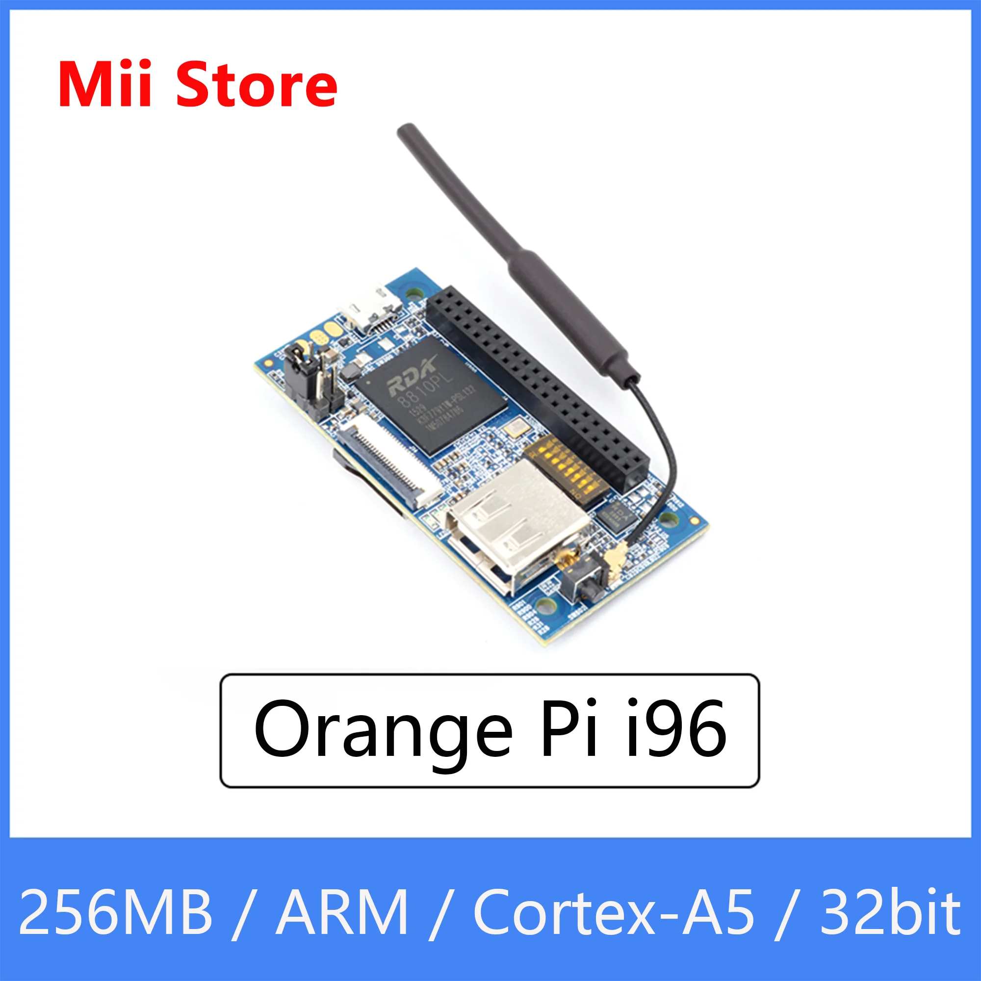 

Orange Pi i96 Development Board 256MB Cortex-A5 32bit with WIFI/Bluetooth/Camera Functions Single Board
