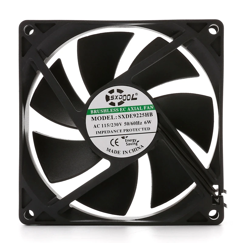 Бесщеточный Охлаждающий вентилятор EC 110 В переменного тока 120 220 240 в двойной