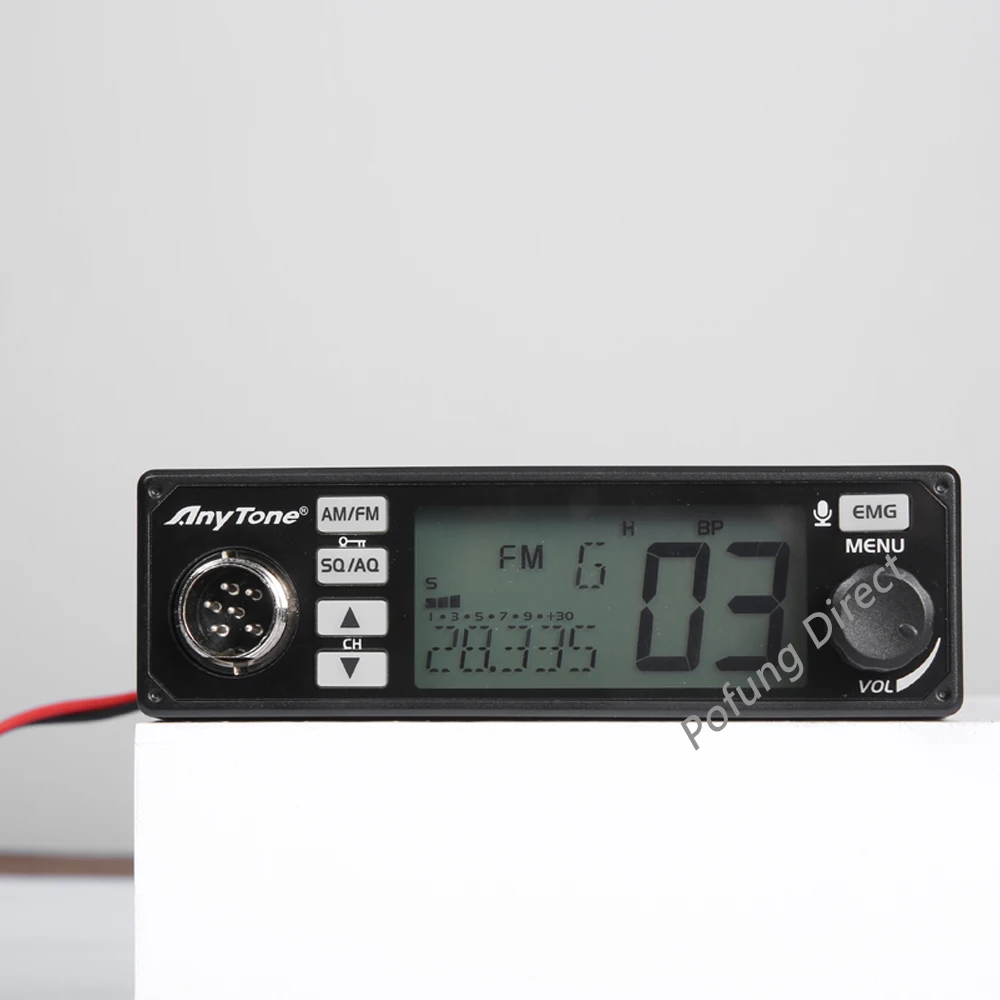 AnyTone AT-500M 10 Meter&CB Radio 24.715~30.105MHz 4w/8w with VOX,RB,NB,Scan,HI-CUT, Talkback Level Car Radio