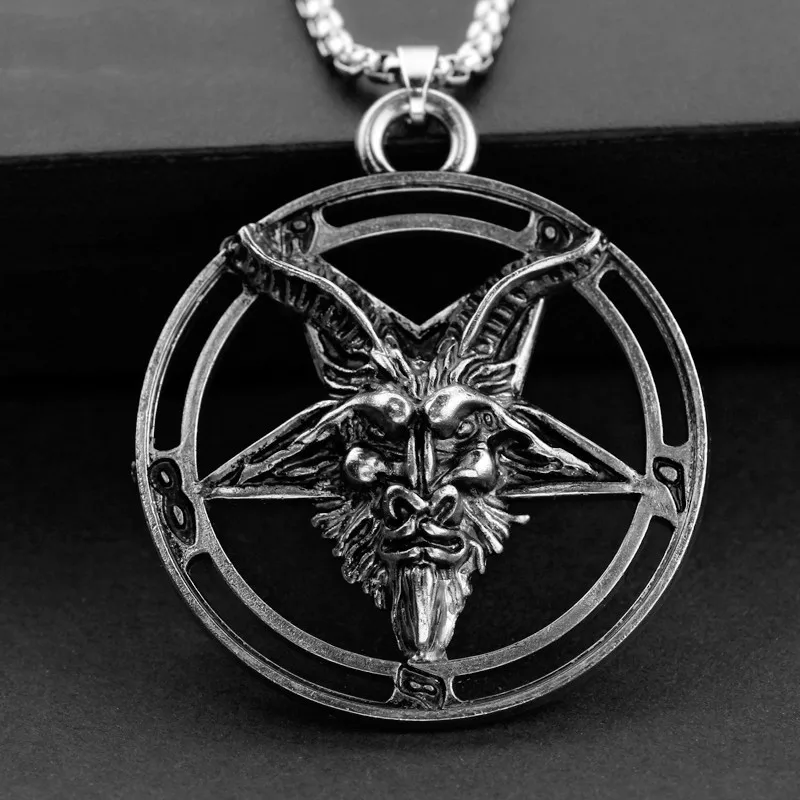 DUOYING в винтажном стиле рогатый ожерелье винтажные перевернутая пентаграмма
