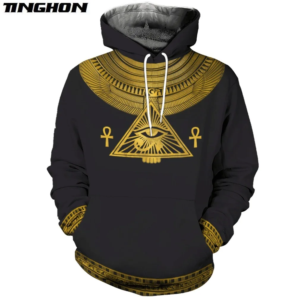 

XS-7XL Fashion hoodies 3D All Over Printed Horus Egyptian God Clothes Sweatshirt Harajuku streetwear sudadera hombre