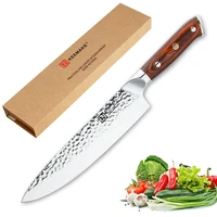 keemake professional 8 chef knife german 1 4116 steel hammer blade kitchen knives color wood handle sharp meat cutting tools