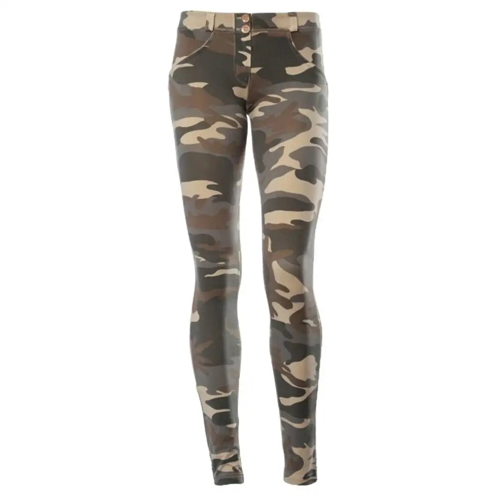 

Chic Lady Camouflage Print Elastic Slim-Fit Hip Lifting Leggings Trousers Pants Hip Lifting Leggings Trousers Pants