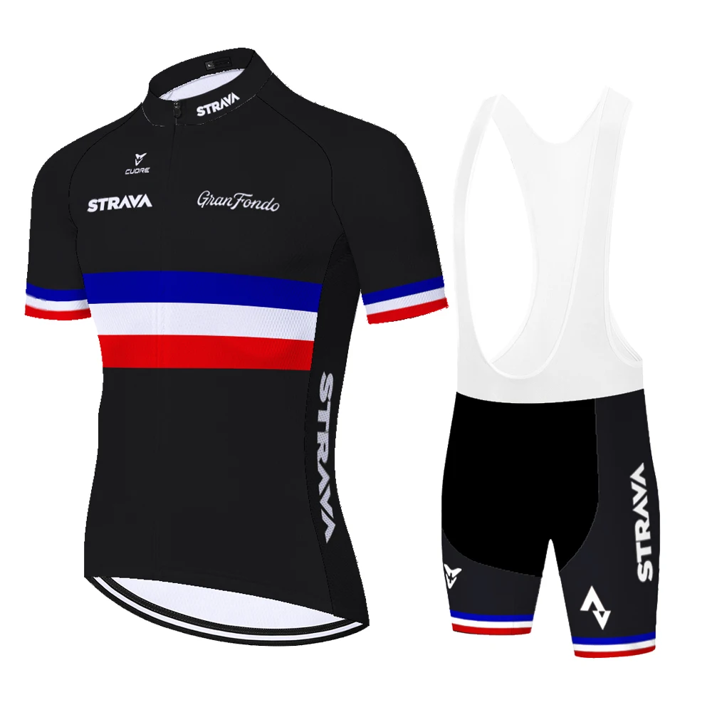 Франция Pro Team STRAVA Джерси ciclismo Италия Испания Велосипеды Набор для мужчин