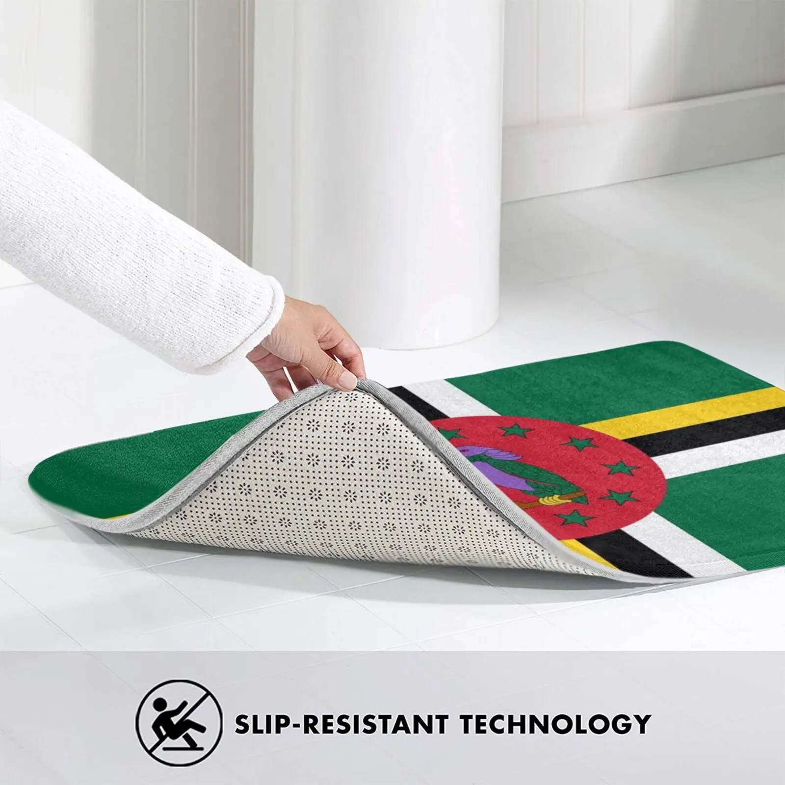 

Dominica Flag Gifts , & Other Products Carpet Mat Rug Cushion Soft Dominica Flag Of Dominica Dominica Flag